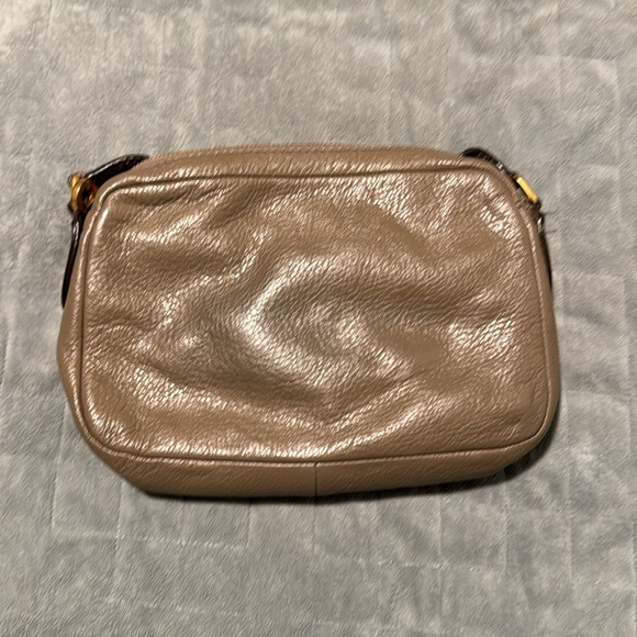 Marc by Marc Jacobs Brown Leather Purse, Adjustable Shoulder Strap, Black Inside - Picture 3 of 10